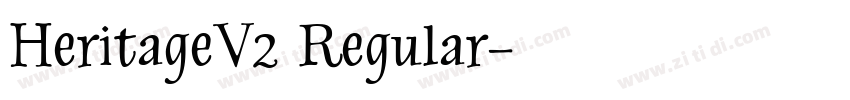 HeritageV2 Regular字体转换